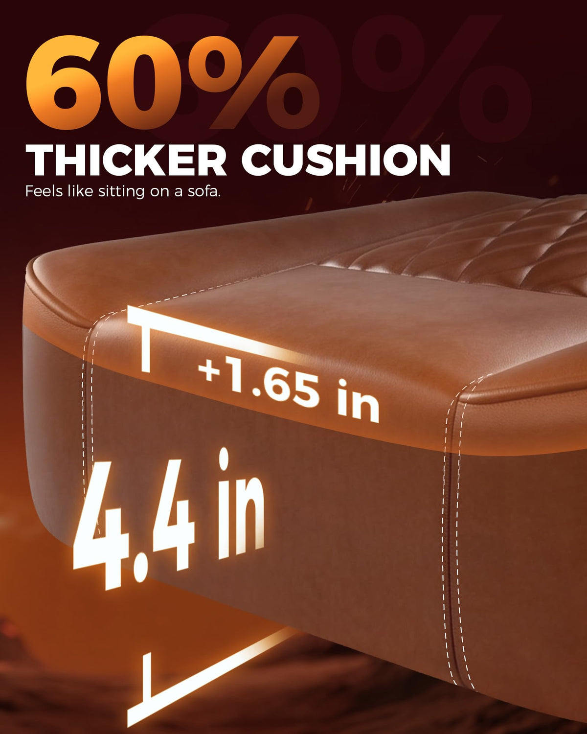 Big and Tall Gaming Chair with Footrest F335334