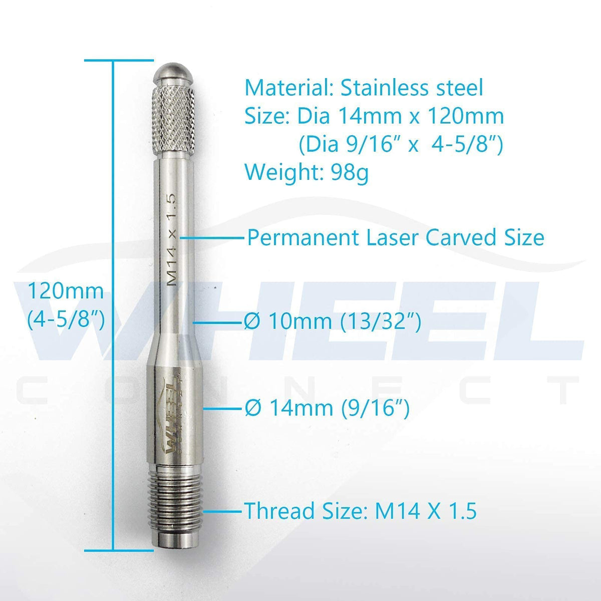 Stainless Steel Wheel Alignment Pin Set of 4 F4792