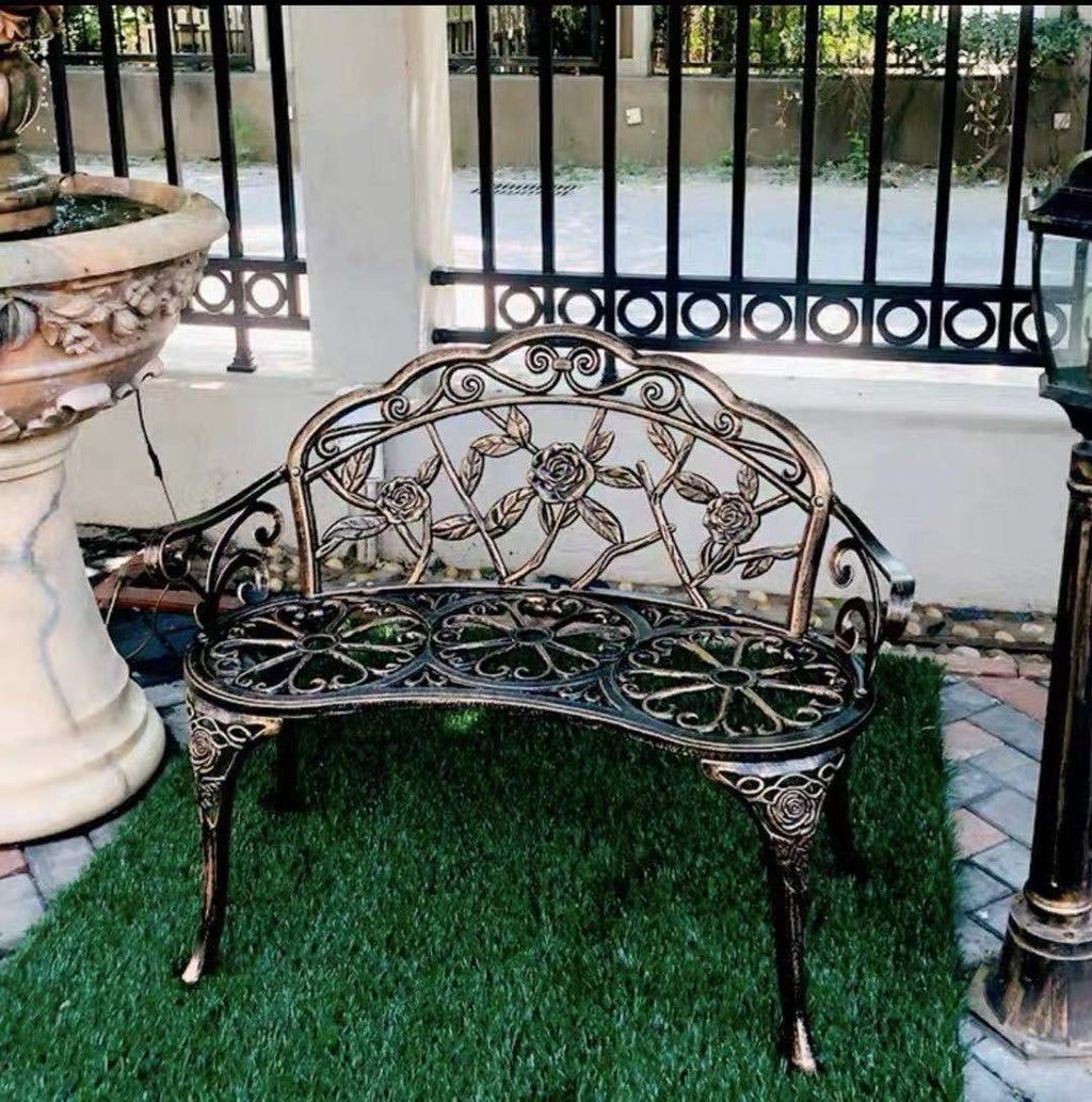 Cast Aluminum Patio Bench I972