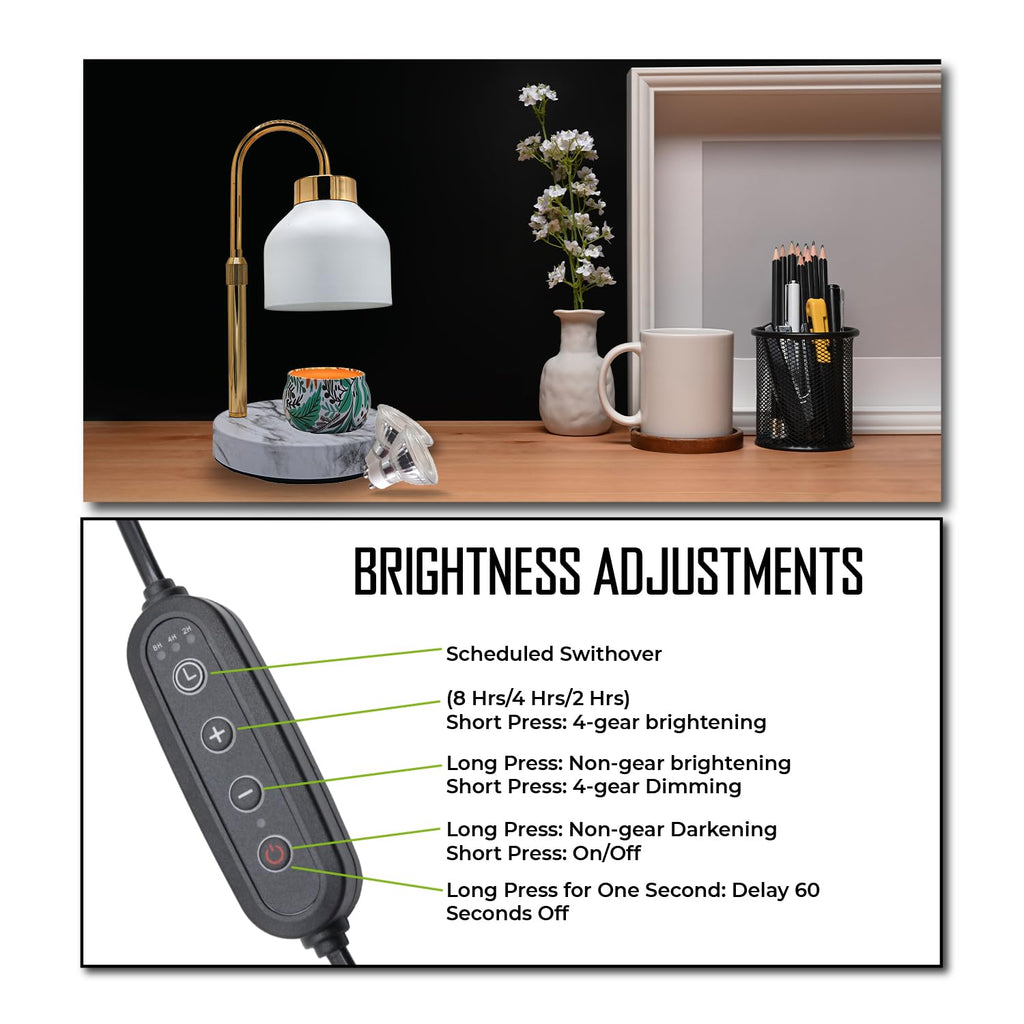 Candle Warmer Lamp with Timer & Dimmer V79134