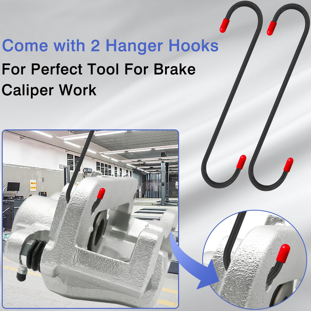 Brake Caliper Compression Tool with 2 Hooks & 360° Rotating Ratchet D260