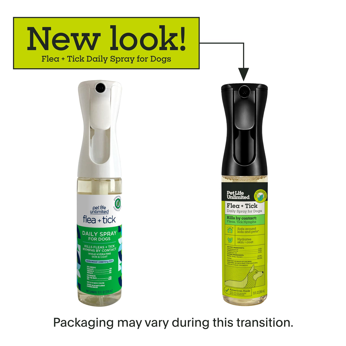 Natural Flea & Tick Spray for Dogs, 10 oz Plant-Based Q3044