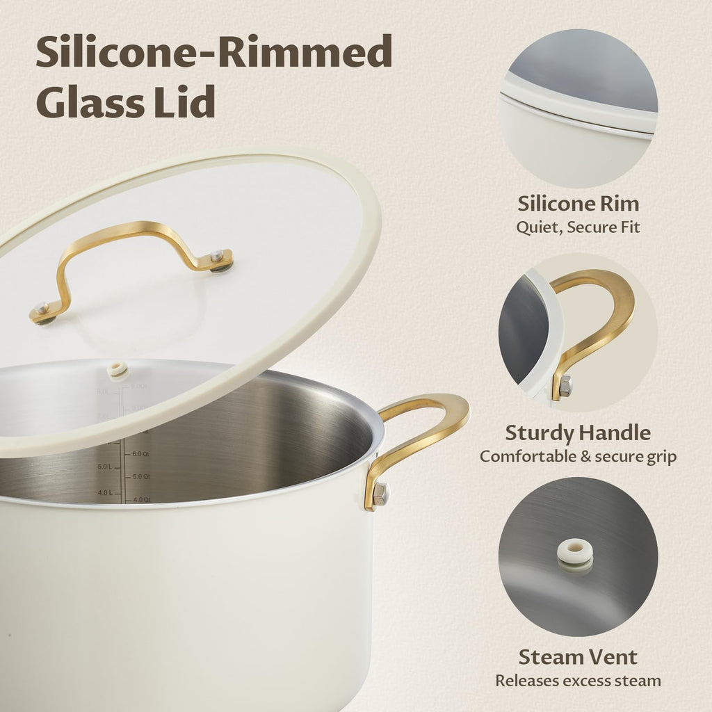 12 Quart Stainless Steel Stock Pot F349882