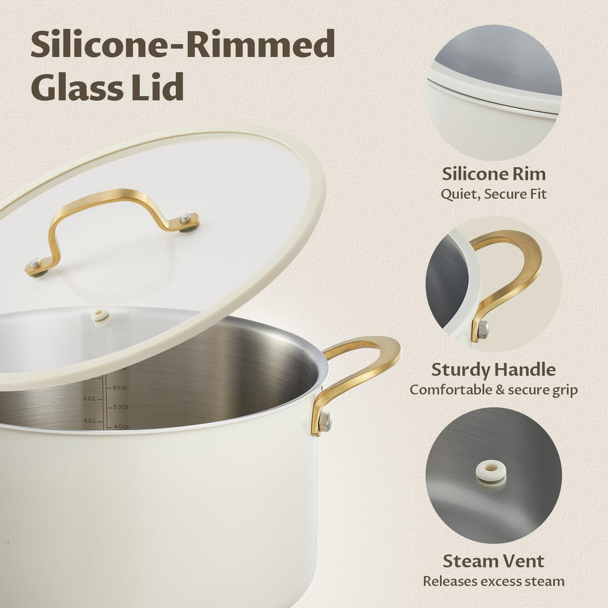 12 Quart Stainless Steel Stock Pot F349882
