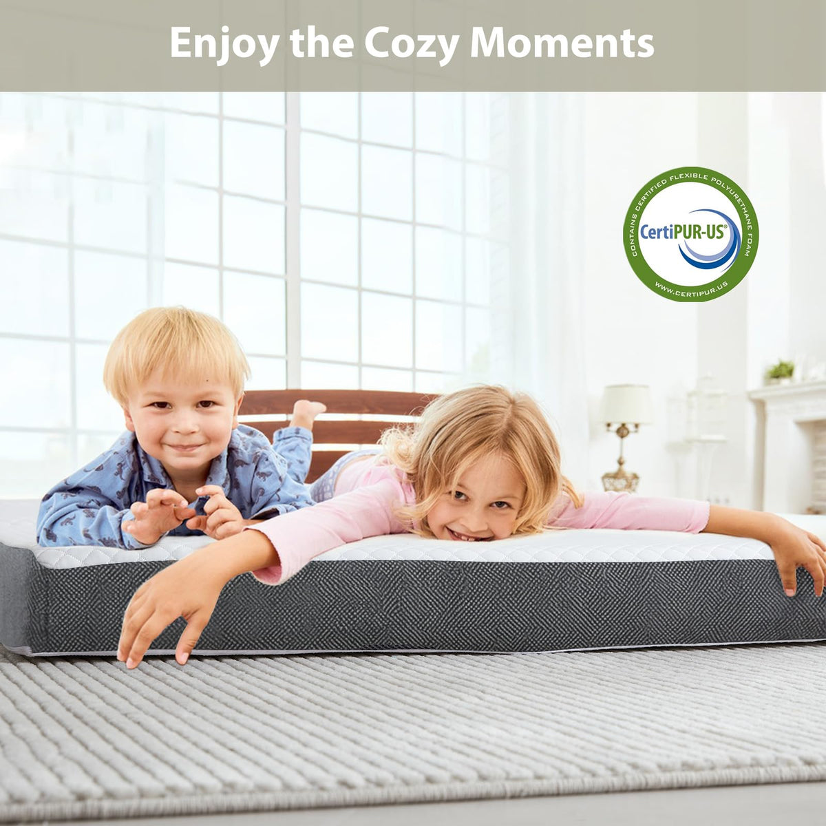3 inch Tri Fold Memory Foam Mattress with Washable Cover C541505