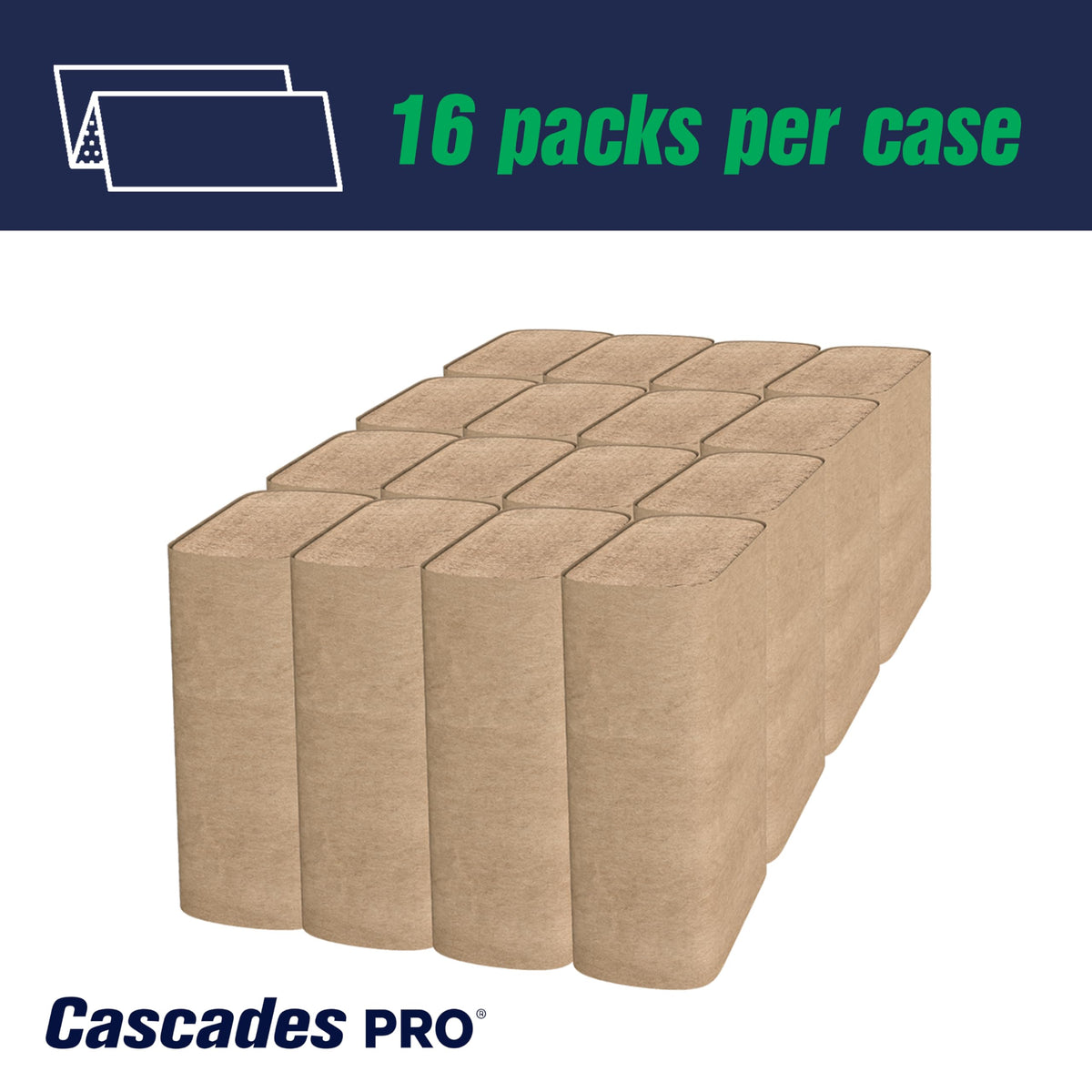 Multifold Paper Towels 250 Sheets 16 Packs Natural Brown D235