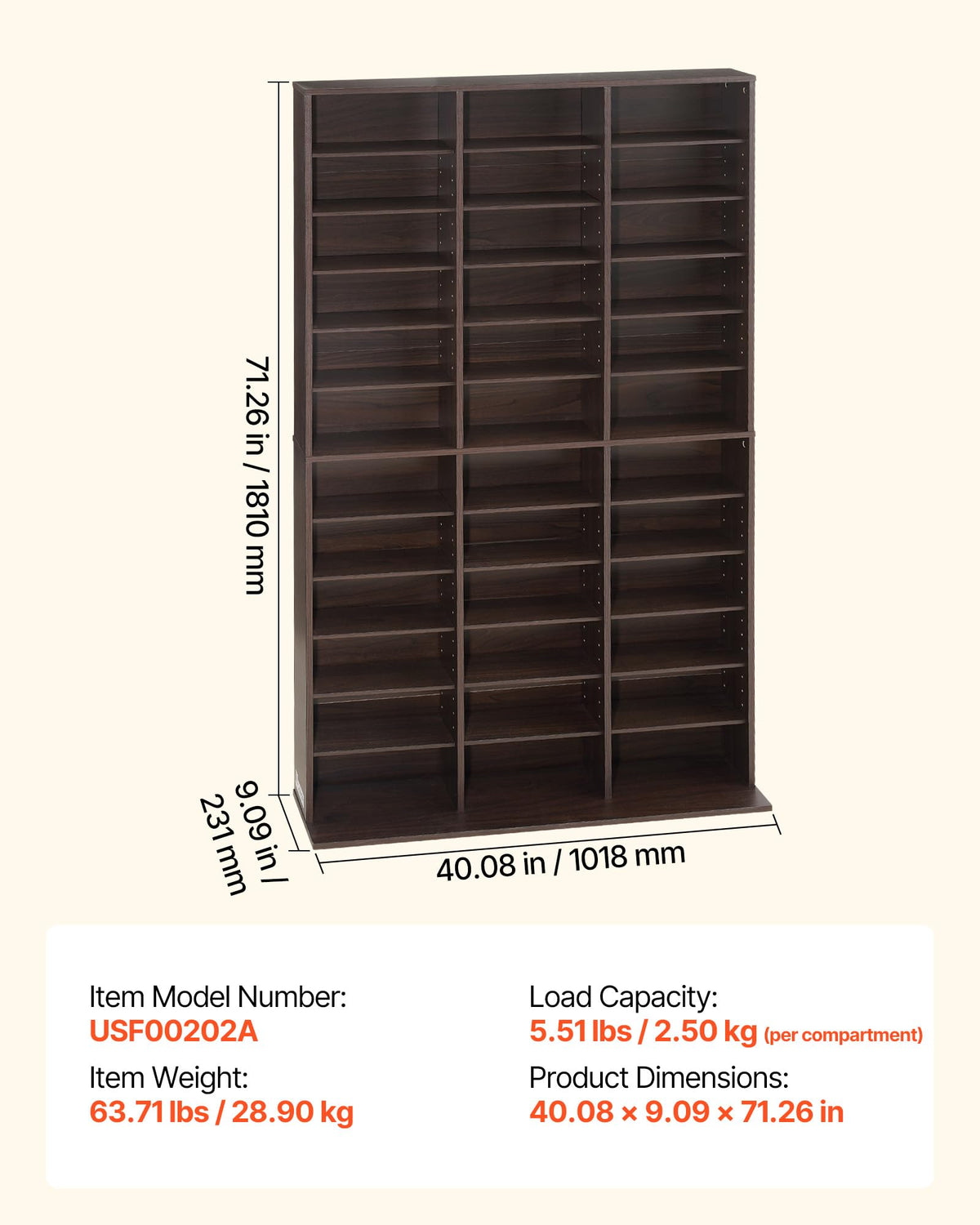 12-Tier Media Storage Cabinet P54134