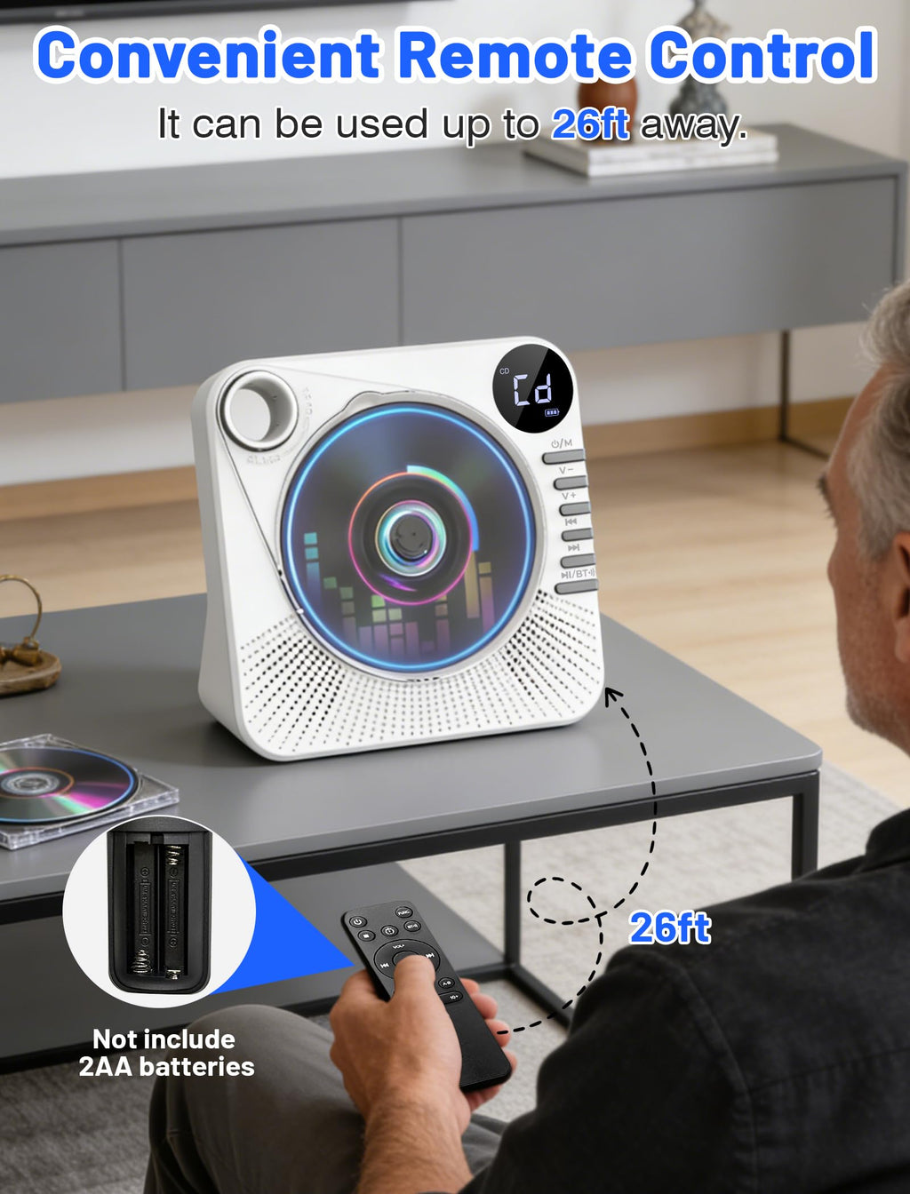 Portable CD Player with Speakers Y954