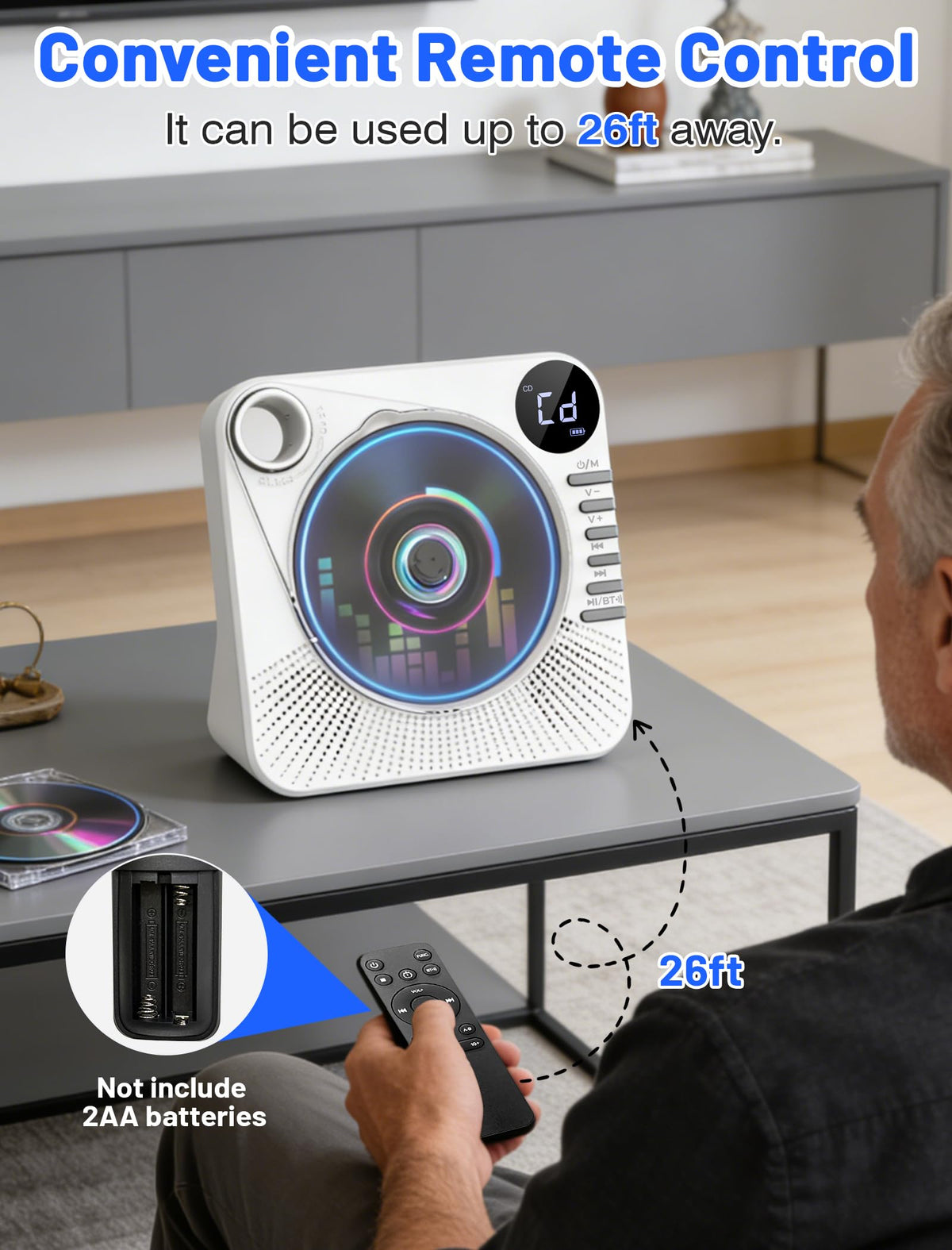 Portable CD Player with Speakers Y954