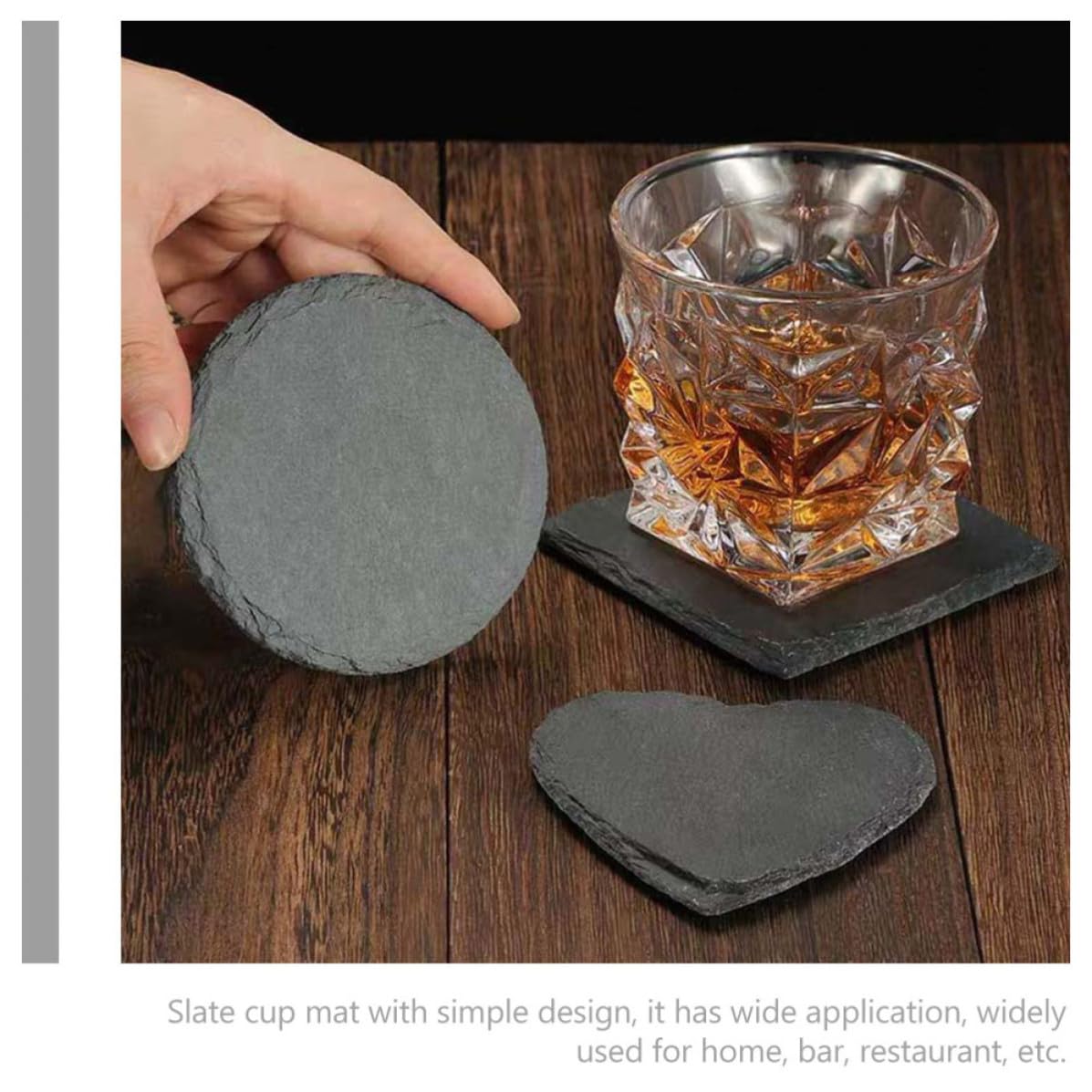 Natural Stone Cup Coaster Set 12pcs A166