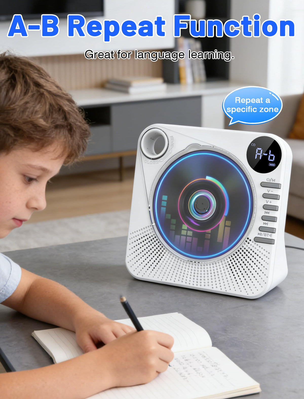 Portable CD Player with Speakers Y954
