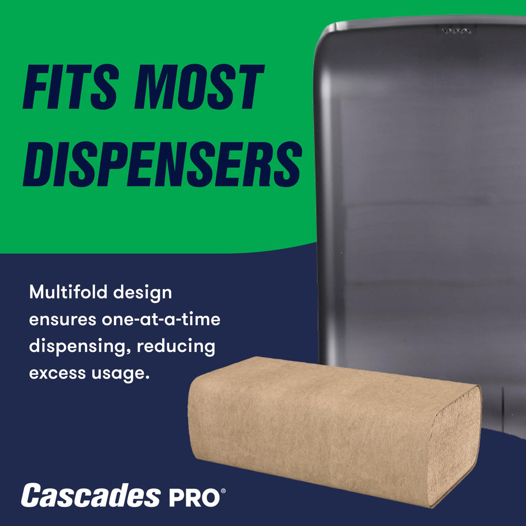 Multifold Paper Towels 250 Sheets 16 Packs Natural Brown D235