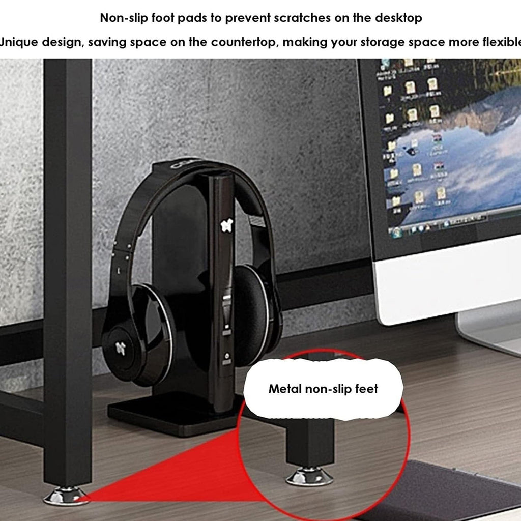 Adjustable Wood and Metal Desktop Bookshelf V832