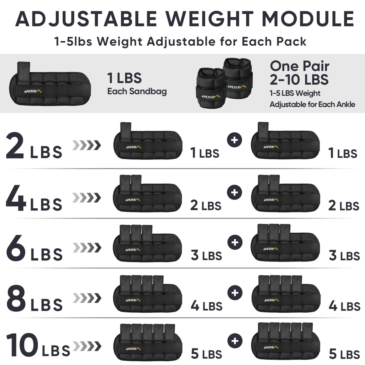 Adjustable Ankle Weights T635707