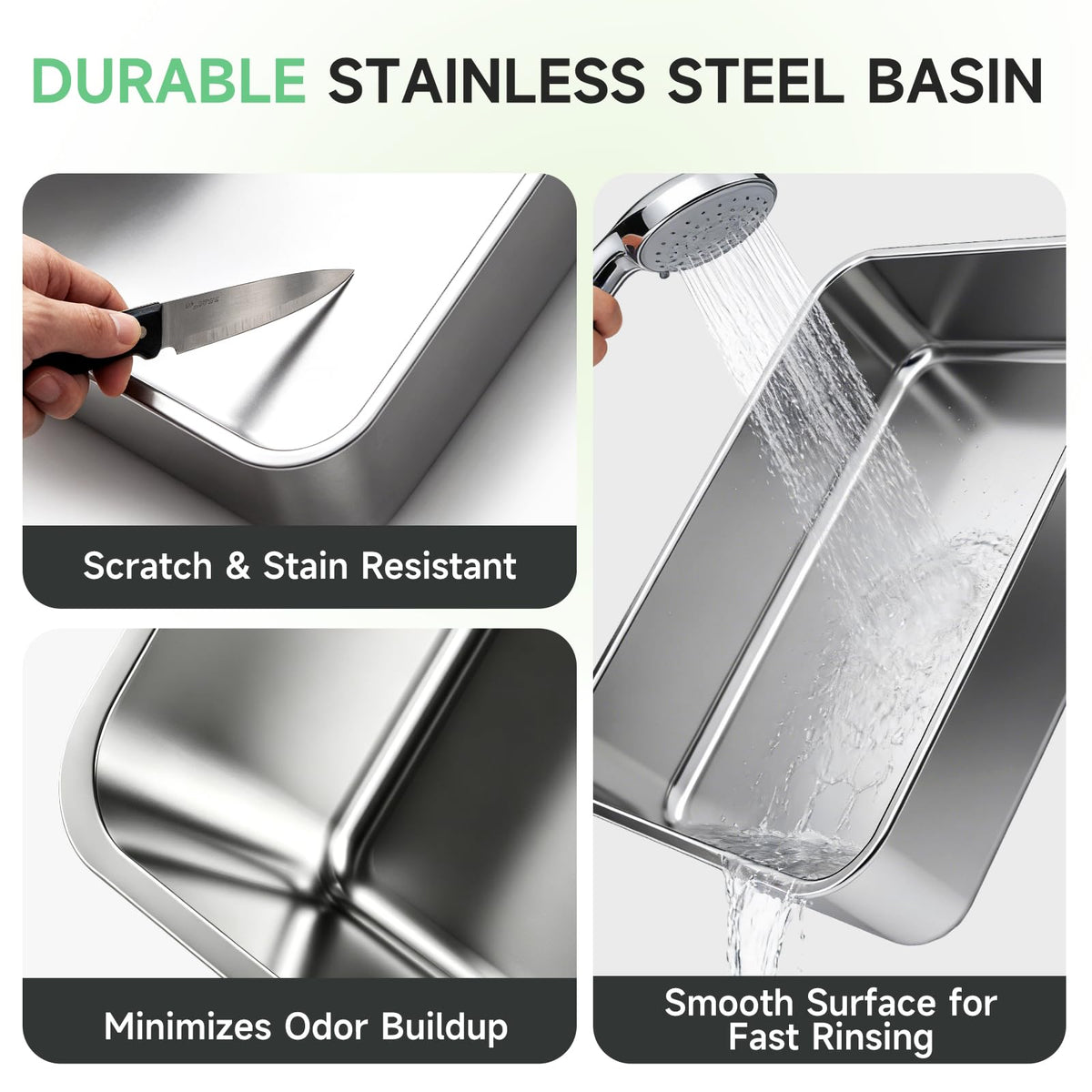 XL Stainless Steel Cat Litter Box H72554