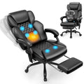 Massage Office Chair with Footrest, Heat and 160° Recline T885