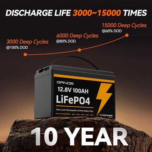 12V 100Ah LiFePO4 Lithium Battery 2 Pack B719