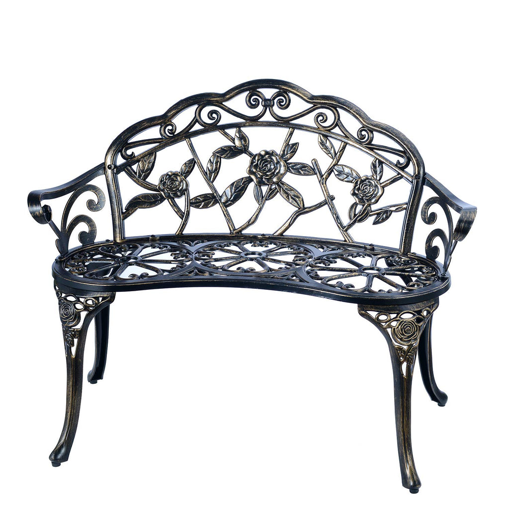 Cast Aluminum Patio Bench I972