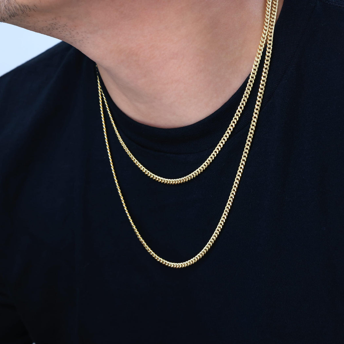 14K Yellow Gold Cuban Link Chain Necklace O685607