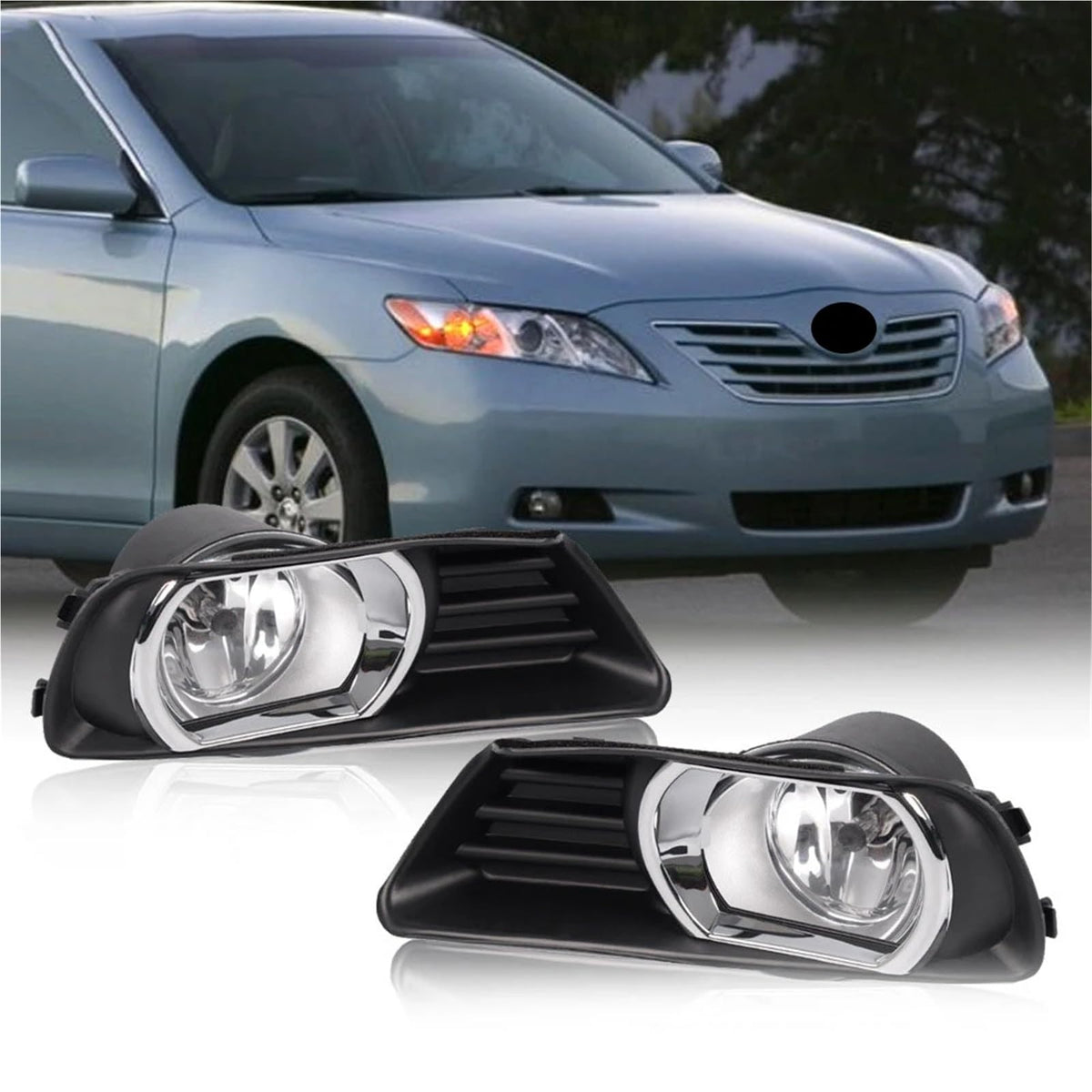 Front Bumper Fog Light Lamp LED Assembly With Switch Wiring Harness Z25346