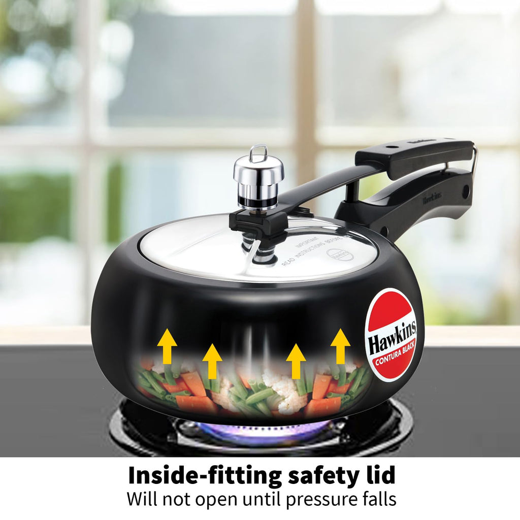 Hard Anodised 2-Liter Pressure Cooker Q628307