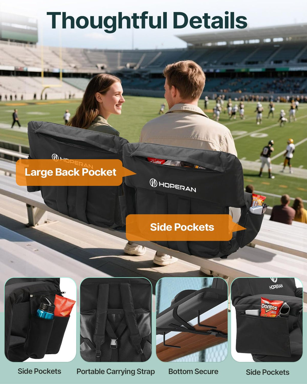 Massage Heated Stadium Seats for Bleachers N2465