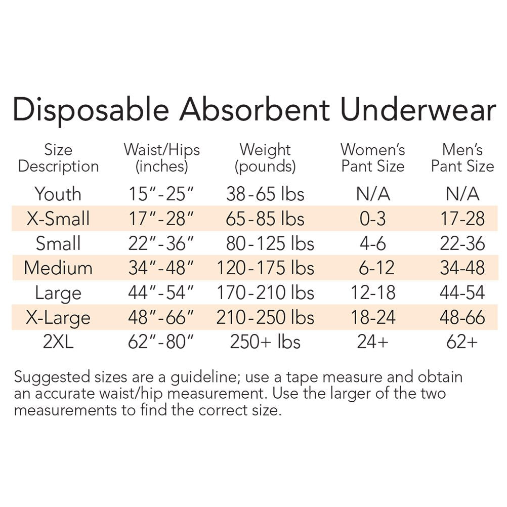 XL Absorbent Underwear T693