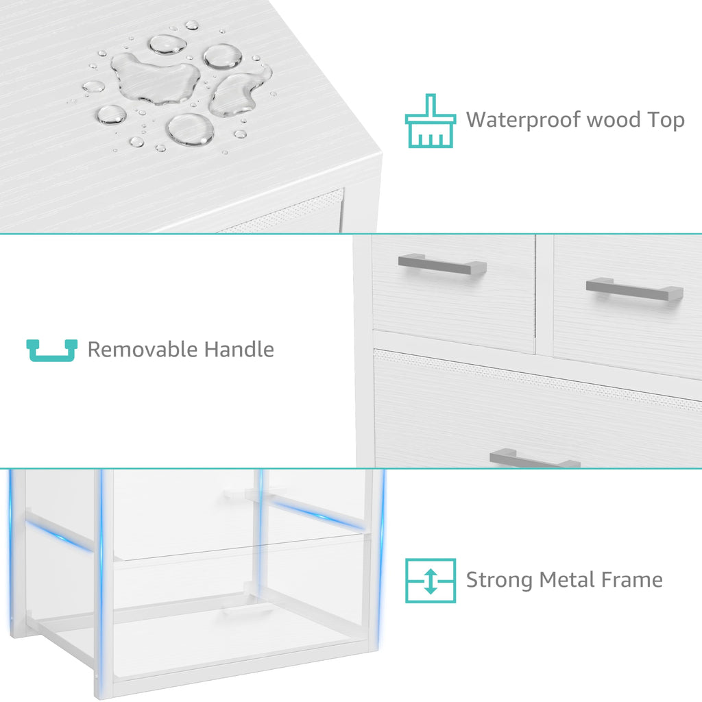White 4 Drawer Dresser Z573457