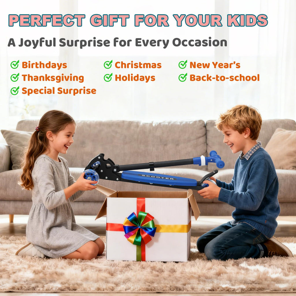 Kids 2-7 Age Light up 3 Wheels Folding Kick Scooter Z936