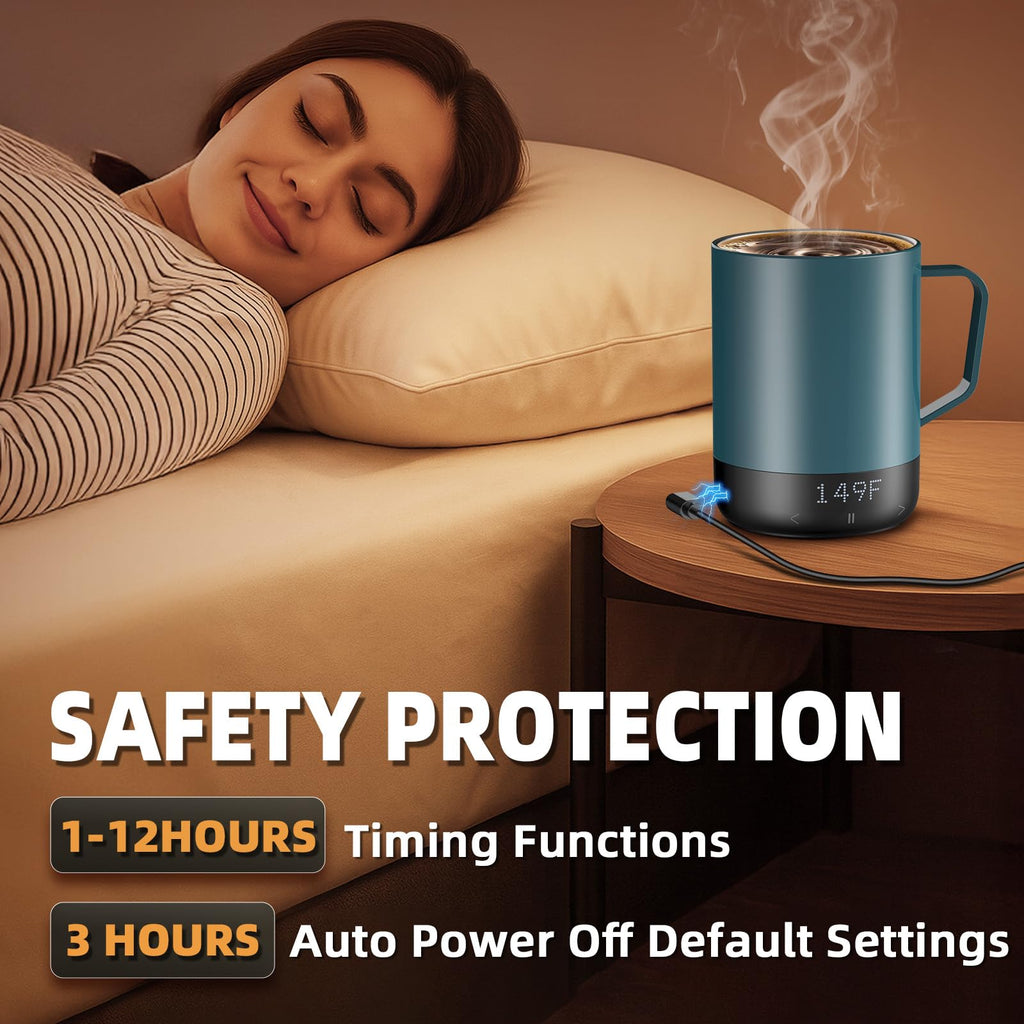 14 Oz Rechargeable Self Heating Coffee Mug O4196