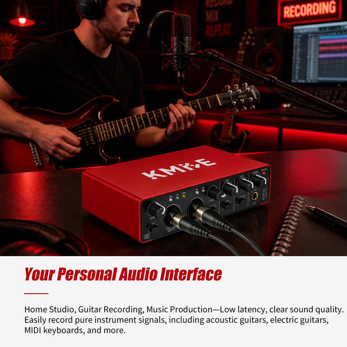USB Audio Interface with 48V Phantom Power J33449