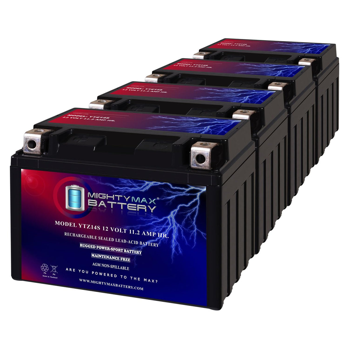 12V 11.2Ah Replacement Battery 4 Pack Y163589