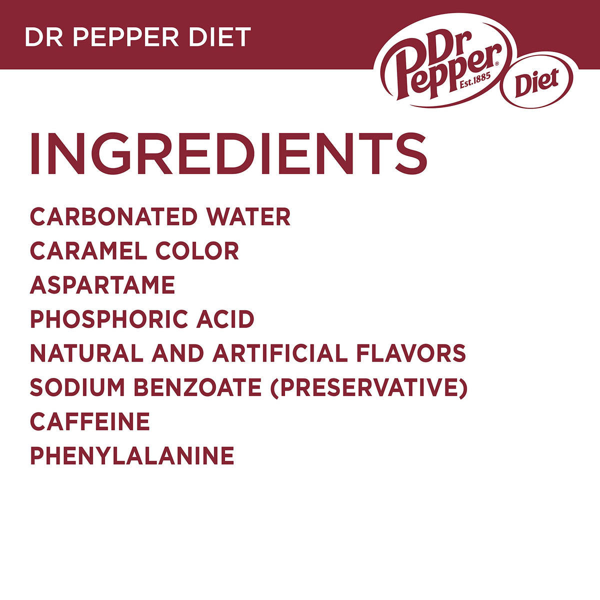 Diet Dr Pepper Soda 7.5 fl oz 8 pack B42279