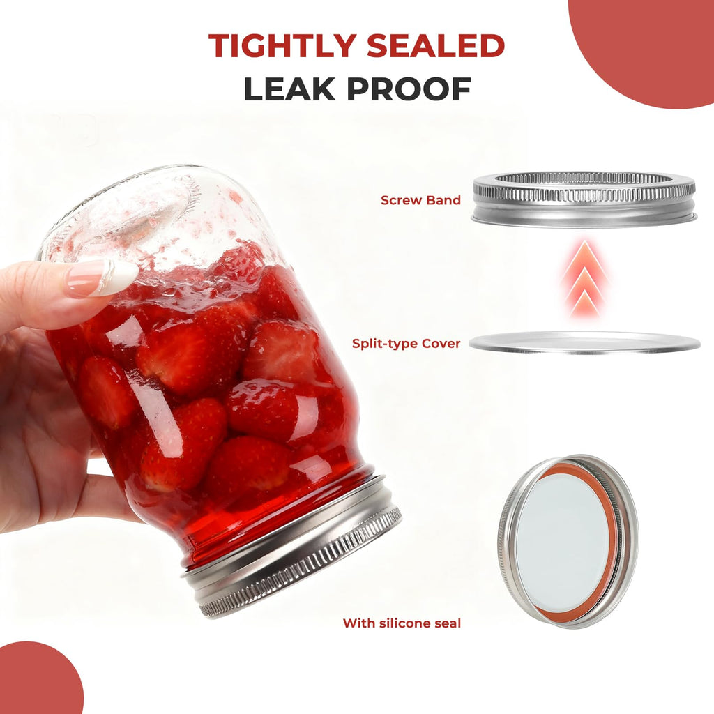 16 oz Glass Mason Jars 15 Pack O1723