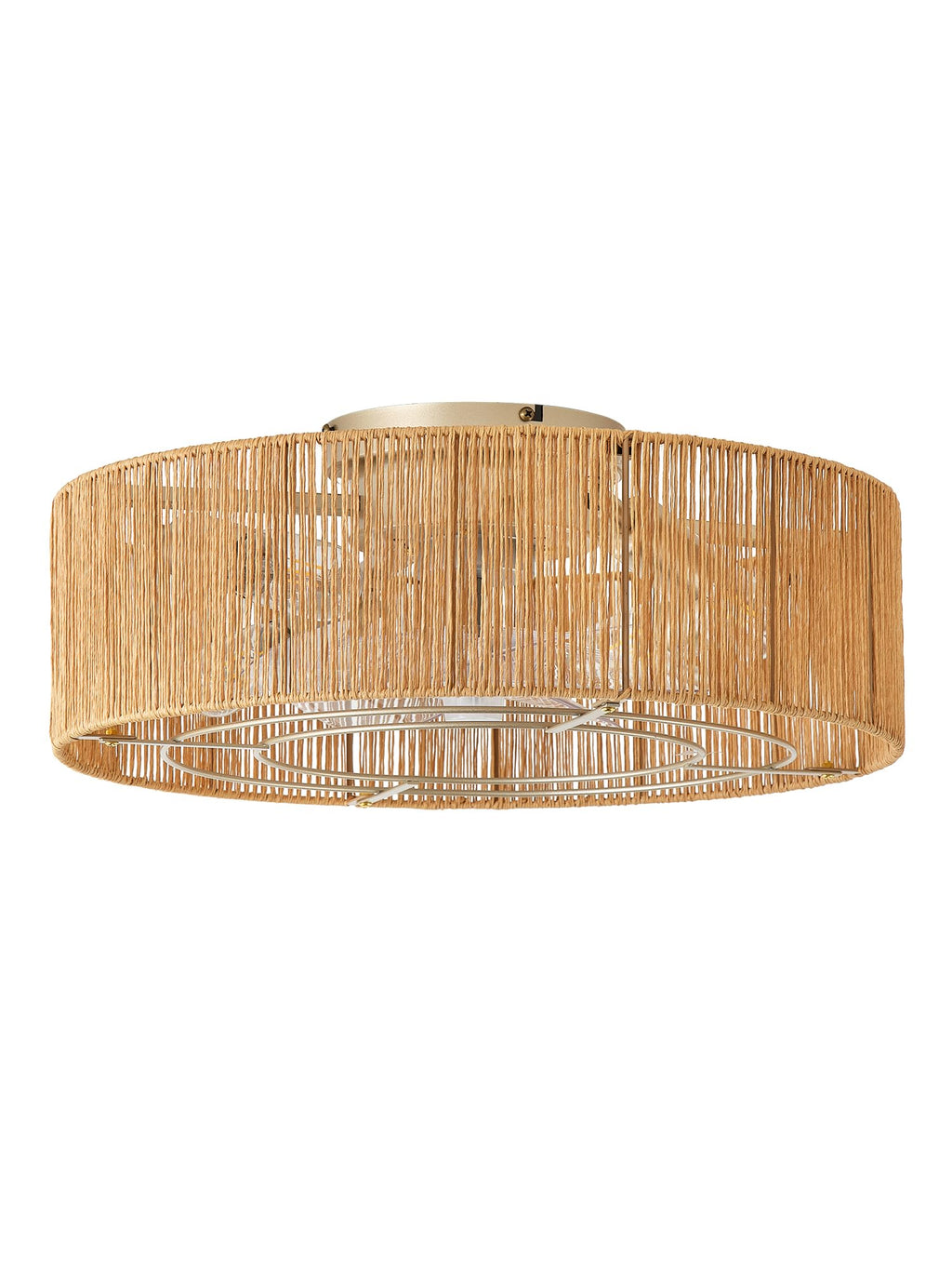 20" Rattan Ceiling Fan with Lights G65401