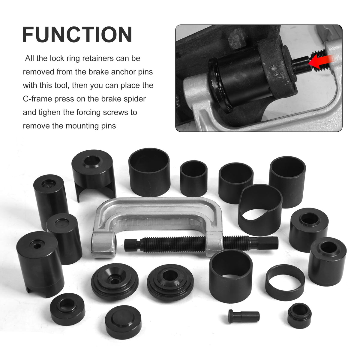 21PCS Ball Joint Press Kit W111781