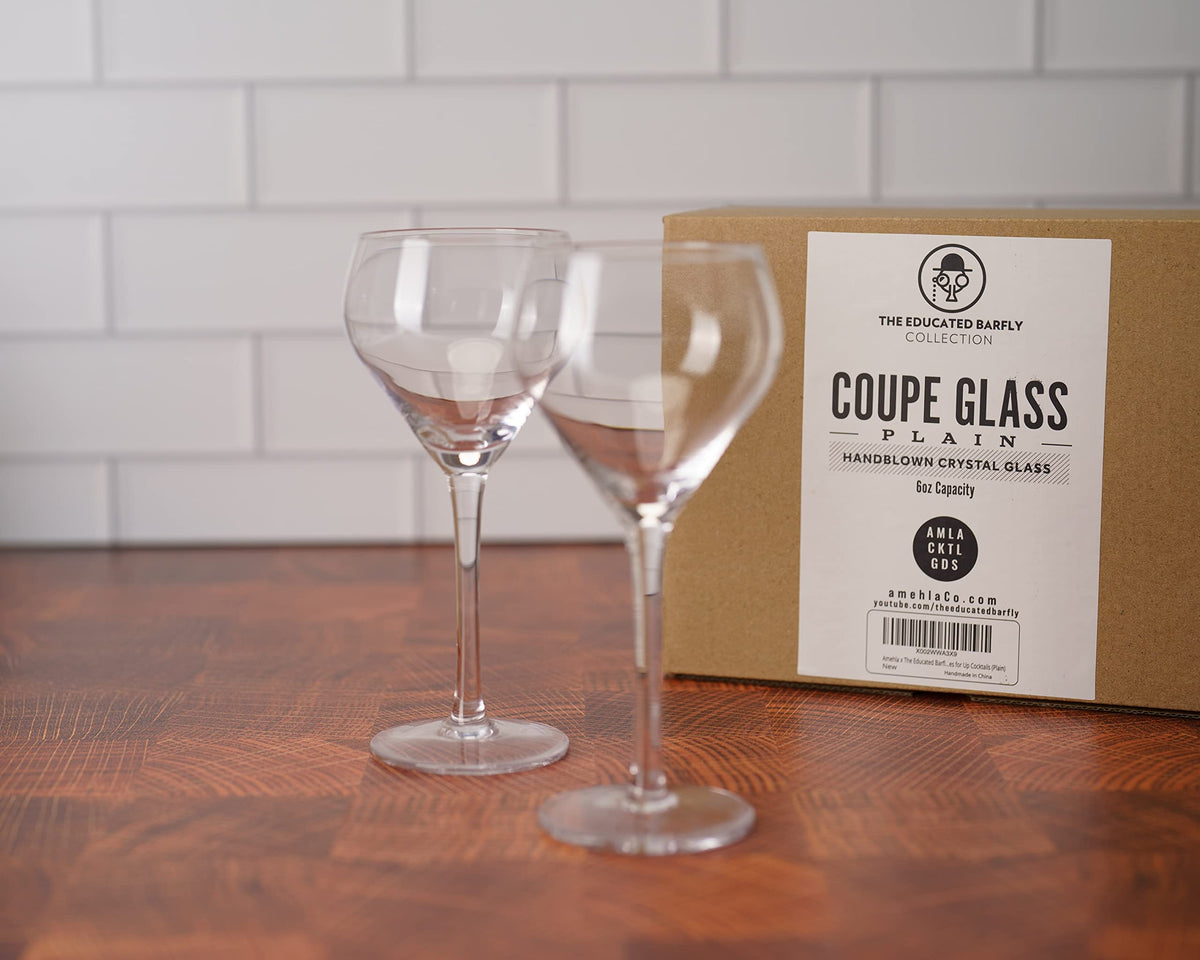 Handblown Coupe Cocktail Glass Set of 2 Z499