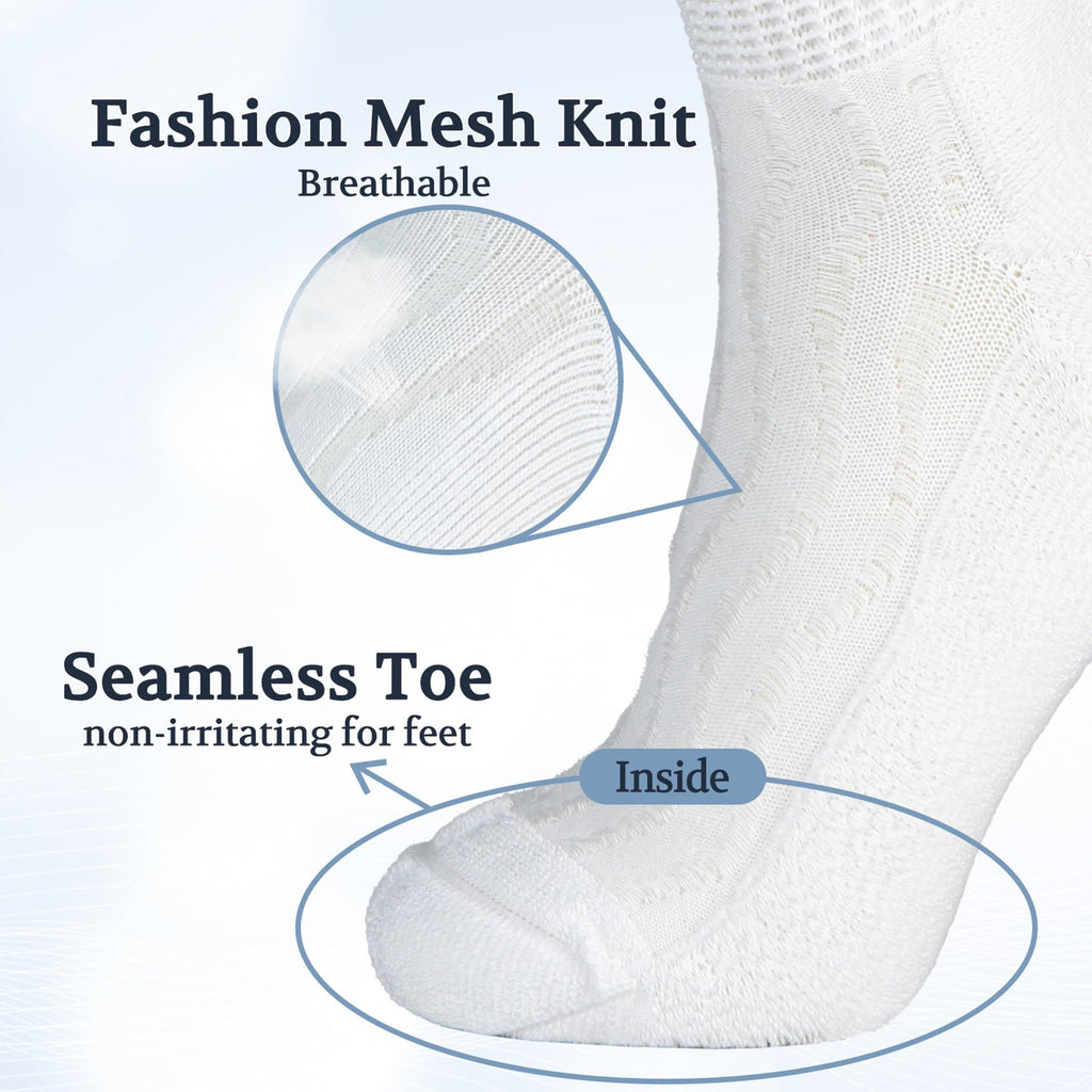 Bamboo Viscose Ankle Diabetic Socks 6 Pairs D433
