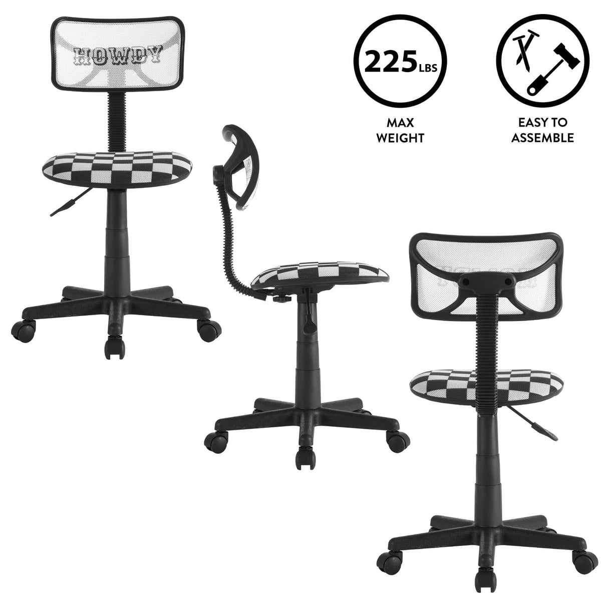 Swivel Desk Chair with Mesh Back and Cushioned Seat J769962