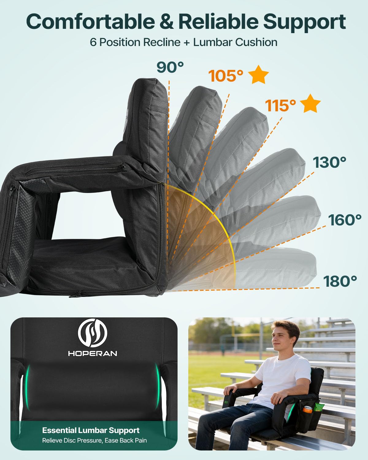 Massage Heated Stadium Seats for Bleachers N2465