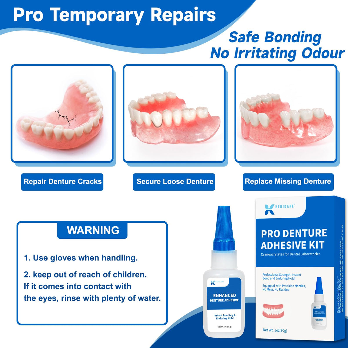 1 oz Denture Repair Adhesive Kit C16910