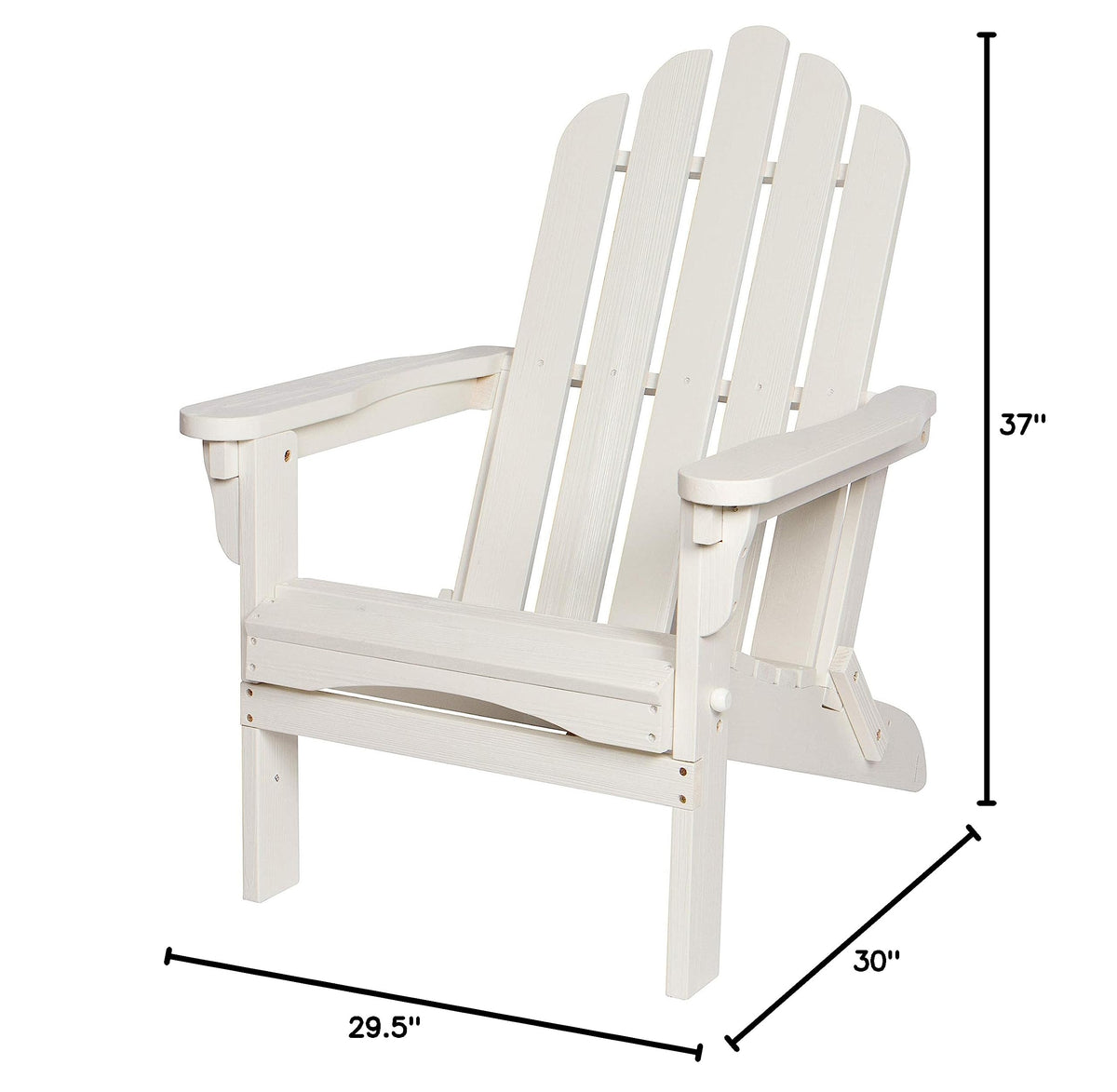 Eggshell White Wooden Outdoor Folding Chair G9400