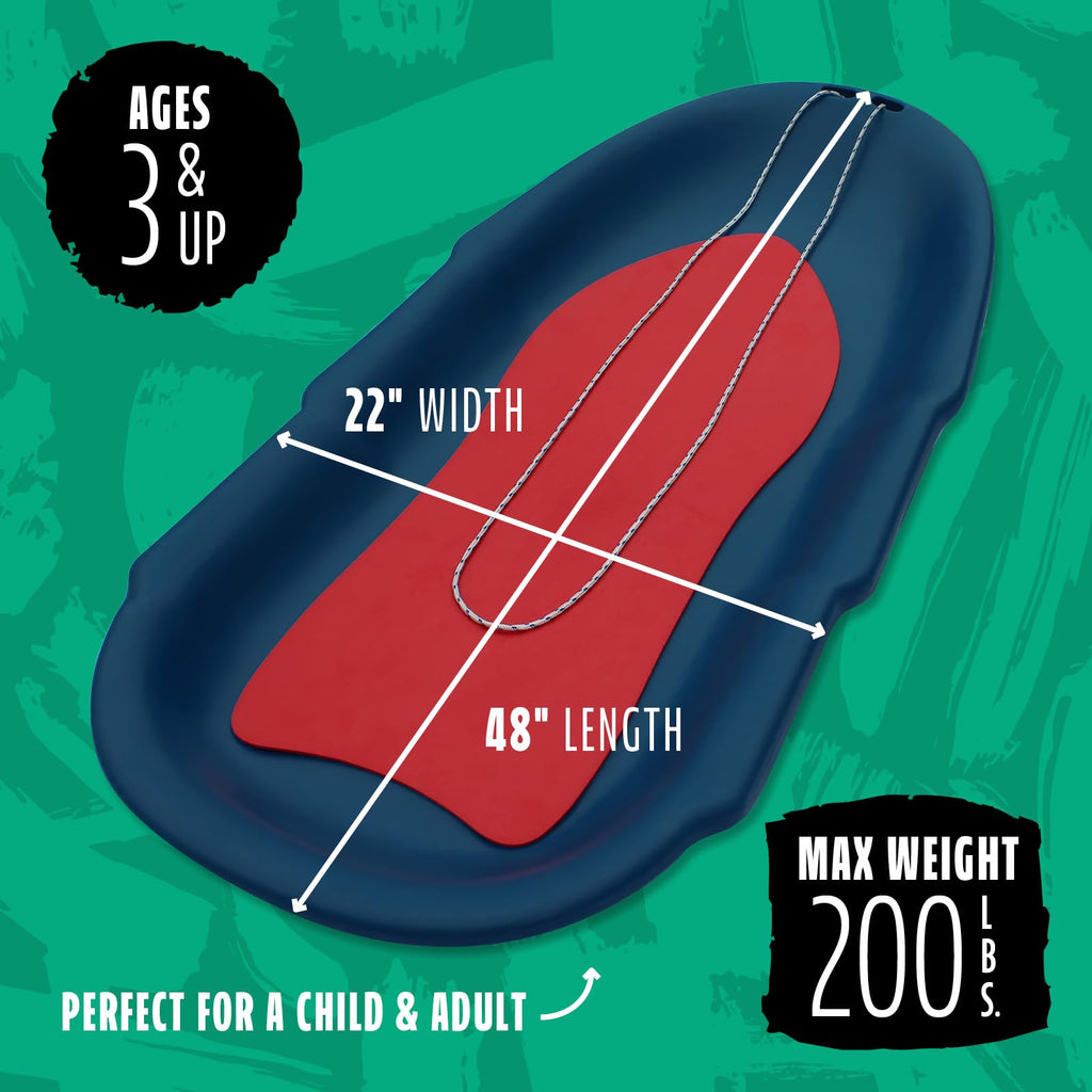 Heavy Duty Plastic Snow Sled O237313