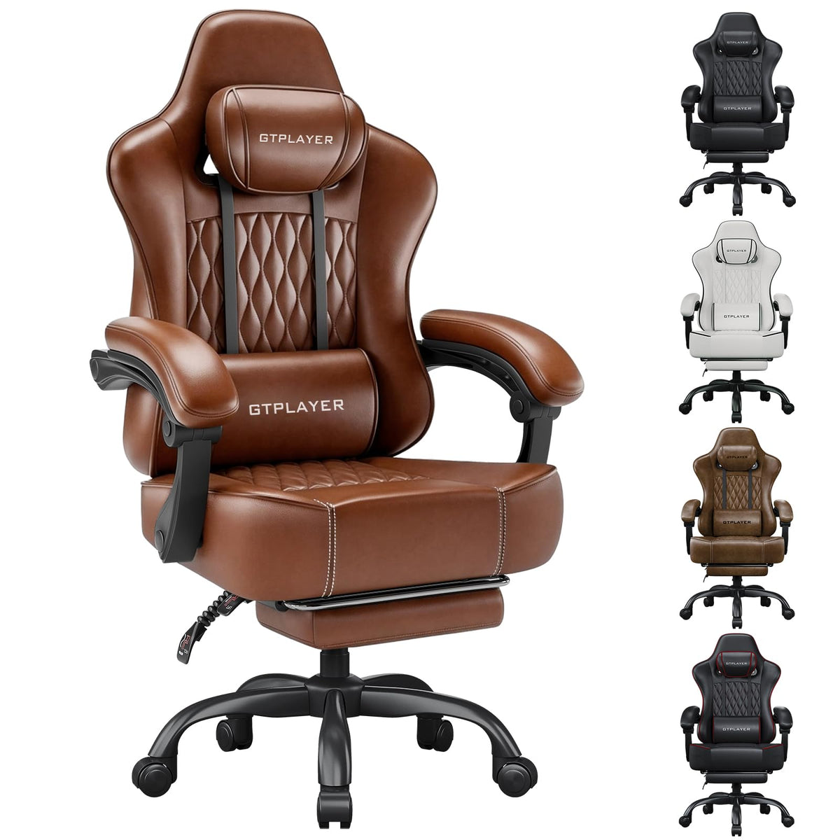 Big and Tall Gaming Chair with Footrest F335334