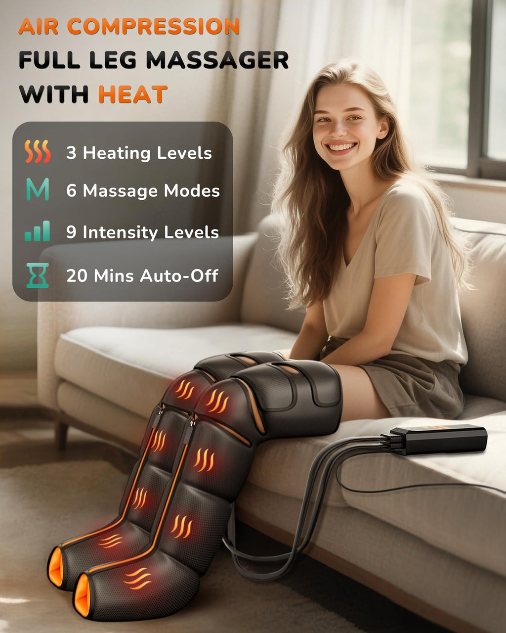 Leg Compression Massager with Heat V679305