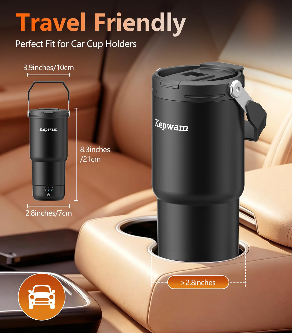 20oz Leak-Proof Self-Heating Travel Mug E585