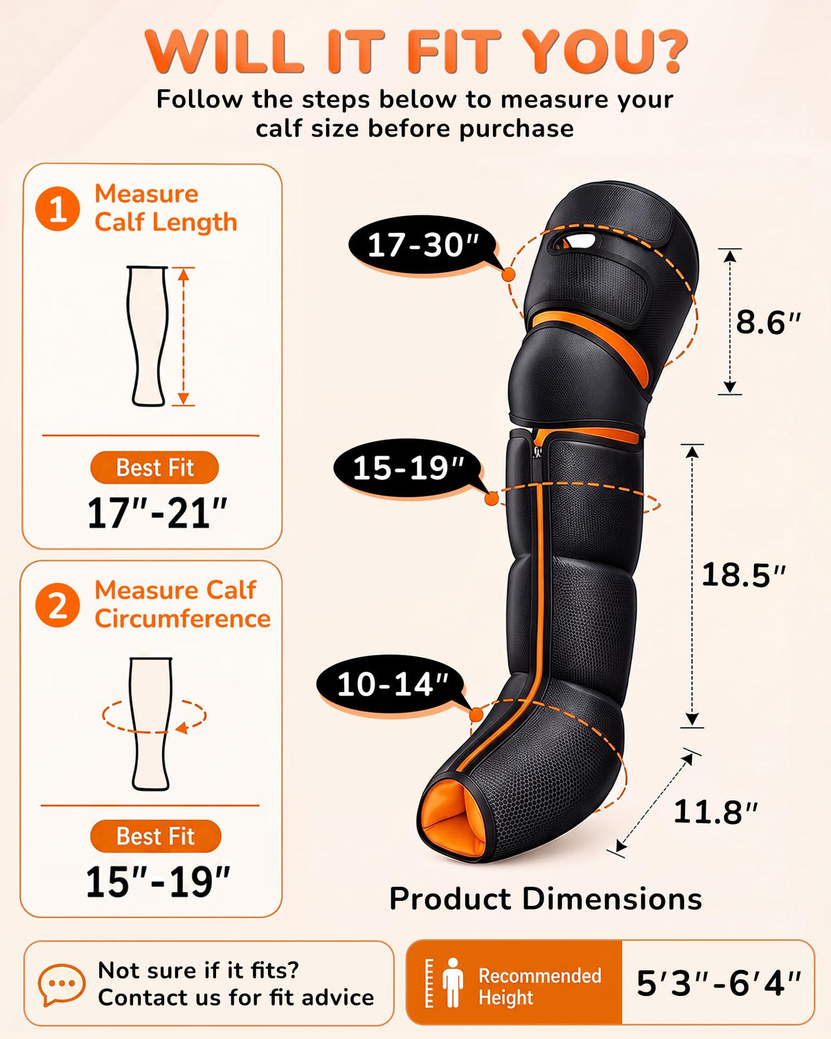 Leg Compression Massager with Heat V679305