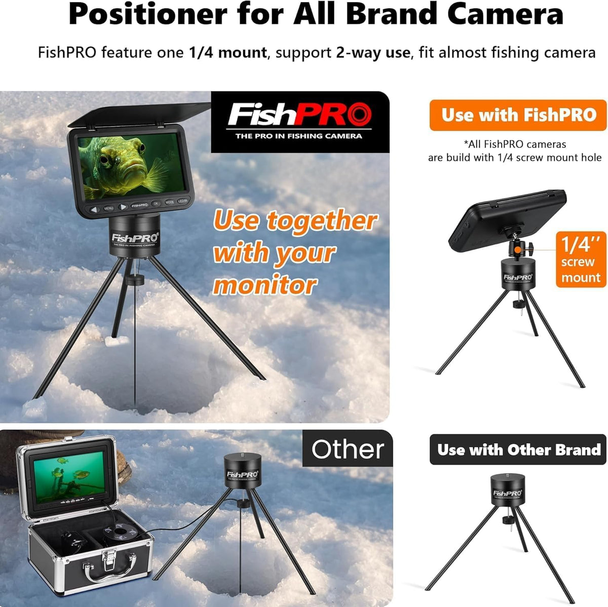 Underwater Fishing Camera Tripod X335