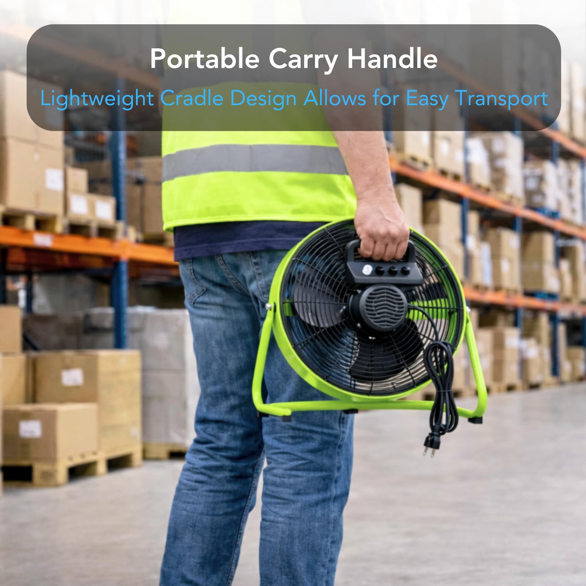 14-Inch High-Velocity Industrial Floor Fan I6332