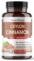 Ceylon Cinnamon 120 Veggie Capsules 1500mg Gelatin Free K56036